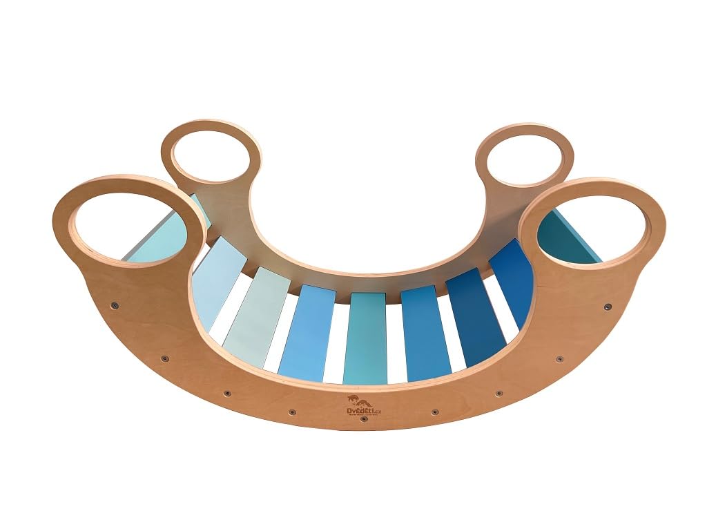 Montessori - Columpio para niños, color azul