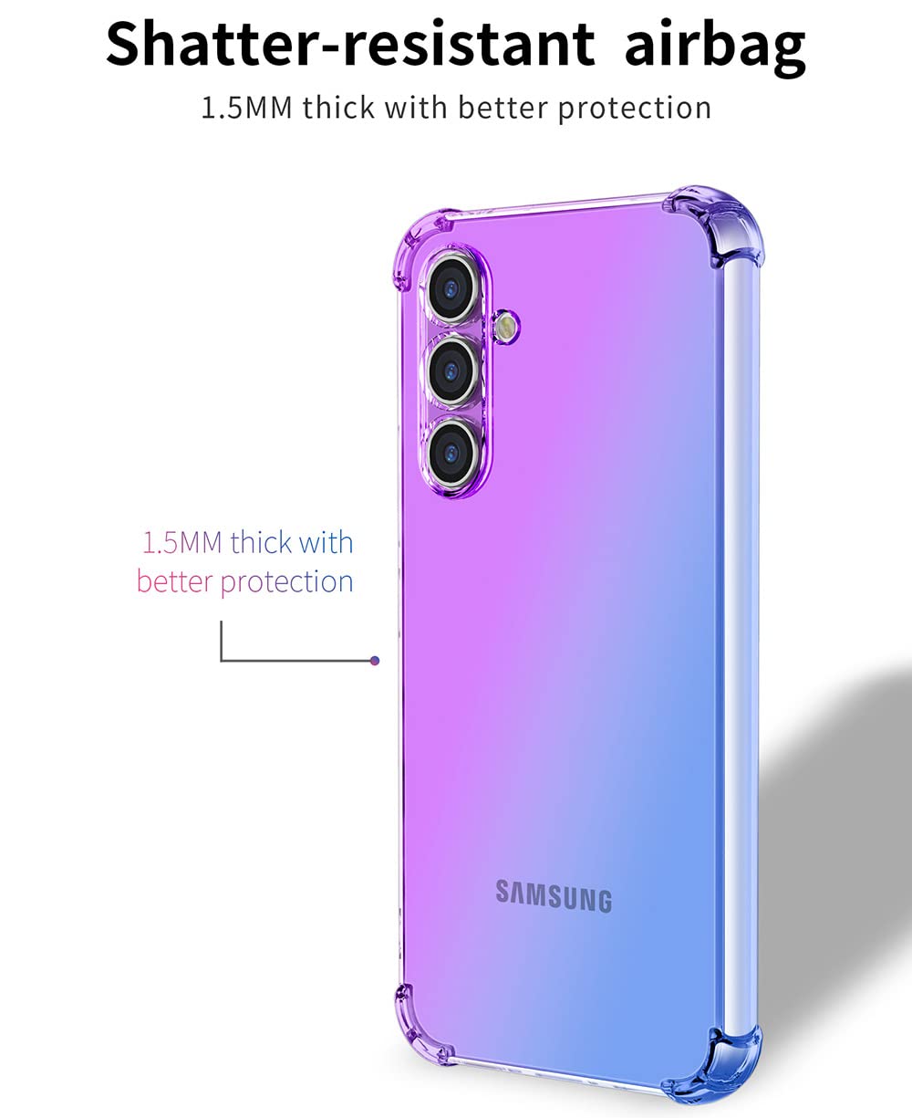 Custodia Unov Per Galaxy A34 5G | Trasparente Morbida TPU Con Motivo In Rilievo | Antiurto Sottile - 4