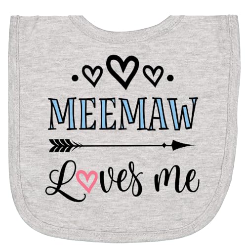 inktastic My Meemaw Loves Me Girls Newborn Bib
