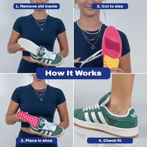Plantillas de gel para mujer talla 5.5–9 cómodas y ligeras miniatura 4