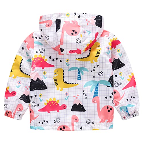 Image of Happy Cherry Kids Boys Girls Fleece Lined Windbreaker Jacket Fashion Prints Hoodie for Fall Winter