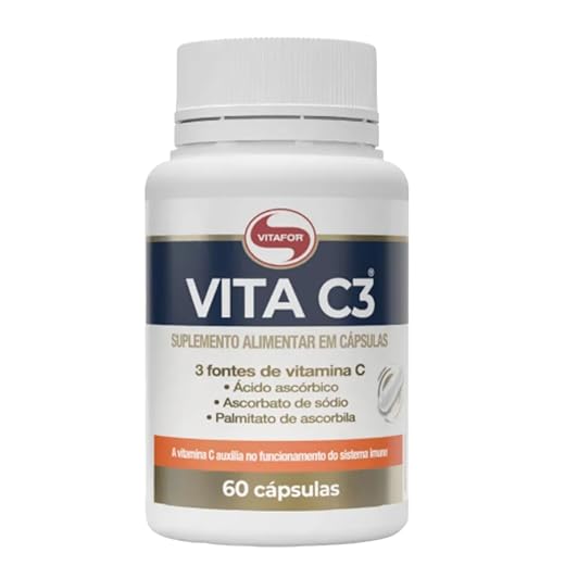 Vita C3 Vitamina C - 60 Cáps Vitafor - 1g Por Caps