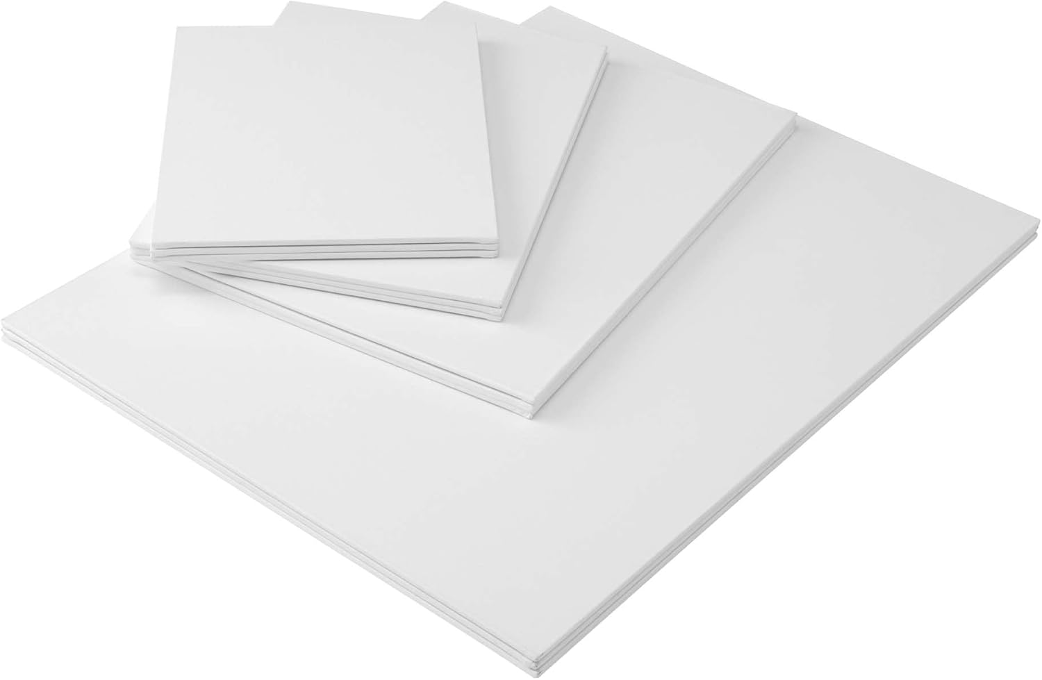 New York Central Portrait-Smooth Artist Canvas Panels- Assorted Popular Sizes Set of 12- Professional Quality 100% Cotton Canvas Panels for Painting- Ideal Painting Canvas Panels for Acrylics & Oils