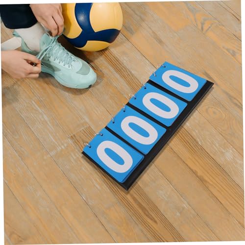 Tablero de puntuación portátil para deportes competitivos Happyyami, color azul, fabricado en PVC miniatura 6