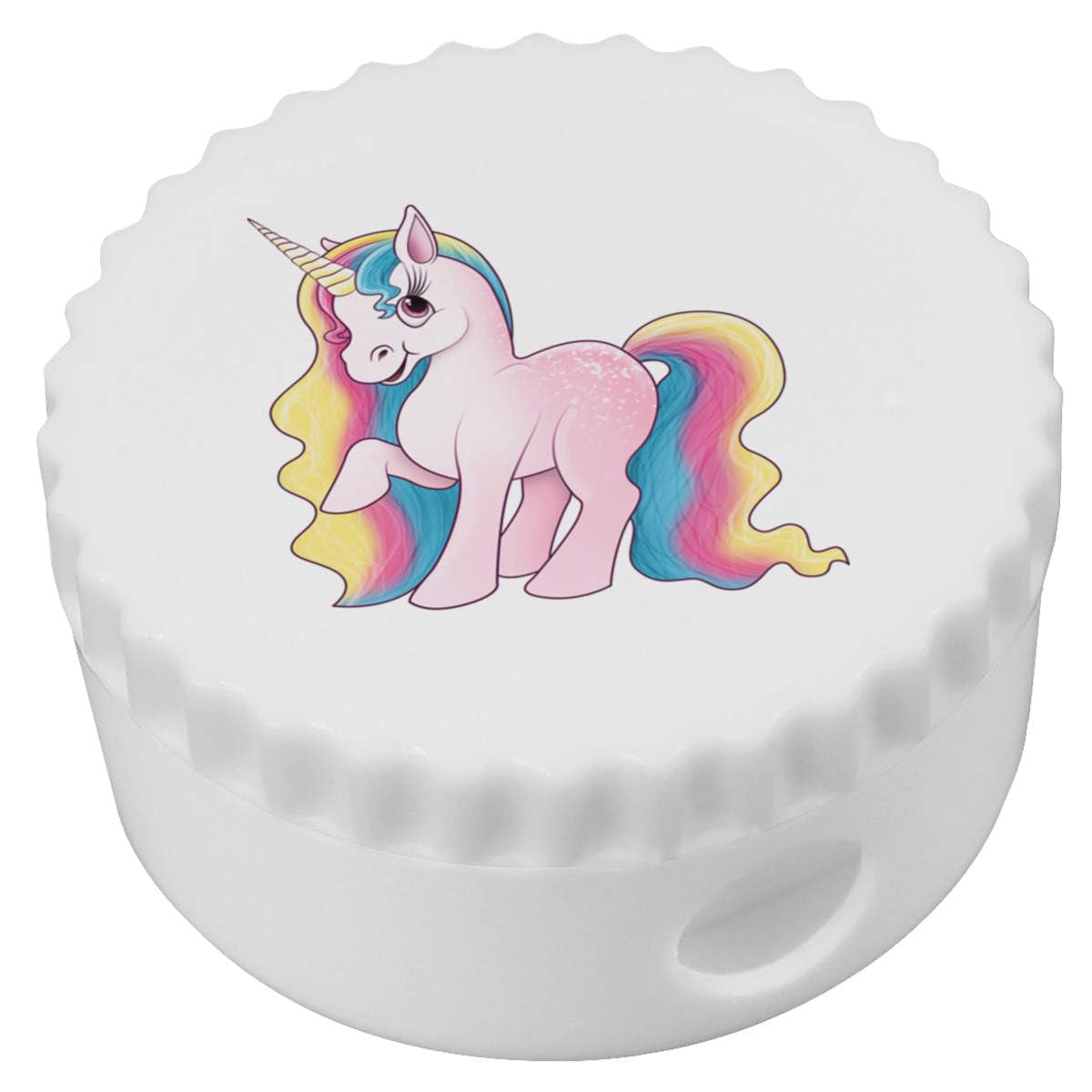 'Rainbow Unicorn' Compact Pencil Sharpener (PS00015611)