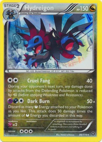 Pokemon - Hydreigon (86/114) - XY Steam Siege - Holo