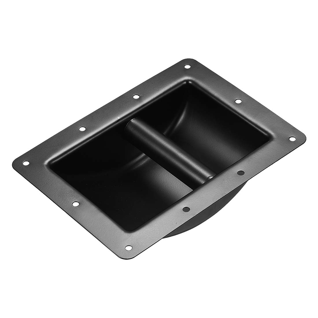 sourcing map Poignée Haut-Parleur Encastrée Support Préhension Style Poche Haut-Parleur Remplacement pour Armoire Audio Poignées en Métal Noir