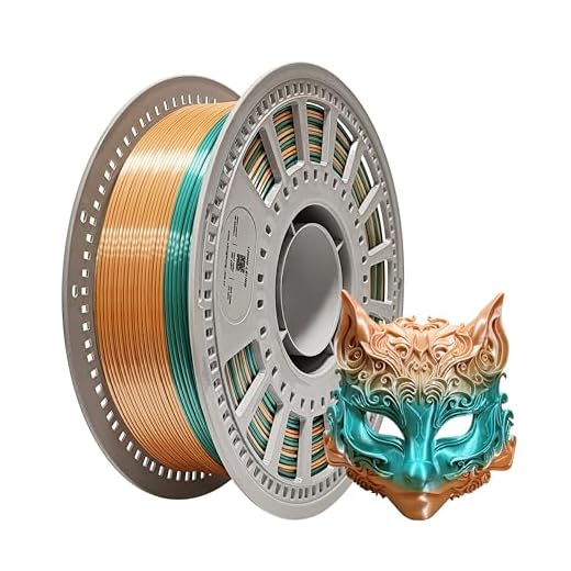 SHIMMERFIL Silk PLA Filament 1.75mm, Tri-Color Gradient with Jewelry Gloss Finish, ±0.03mm Accuracy,Rainbow tri Color pla Filament, Tangle-Free Spool | 1KG (2.2 Lbs)