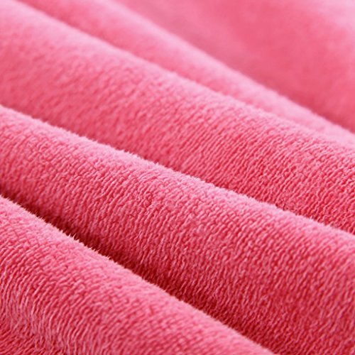 Absorbent Microfiber Sexy Spa Bath Wrap Cover Up Towels Set Soft Fleece Terry Bathrobe Bath Towel Tube Dress Robe Nightgown Sleepwear w Shower Hair Drying Turban Cap Hat for Women Girls4