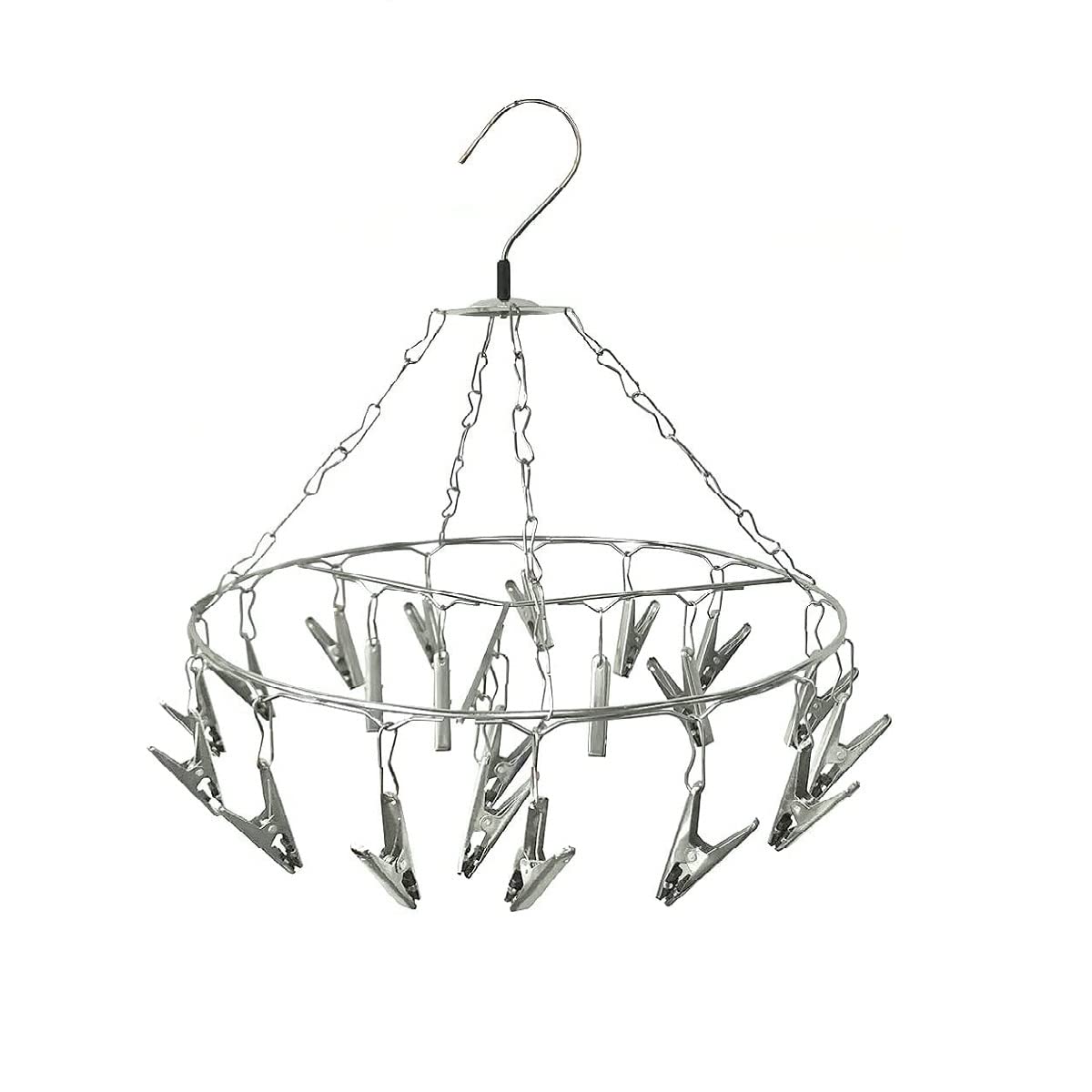 REVV UP Stainless Steel 24 Clips Round Clothes Drying Stand Baby