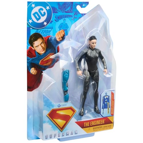 Image of DC Comics, Superman, The Engineer, 6-Inch Action Figure, Authentic Superman Movie Styling, Super Heroes Kids Toys for Boys and Girls Ages 4 and Up