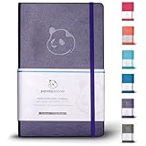 Panda Planner - Daily Planner, Calendar and Gratitude Journal to Increase Productivity, Time Management & Happiness - Hardcover, Undated Day - Quarter Year Planner - Guaranteed (Purple)  