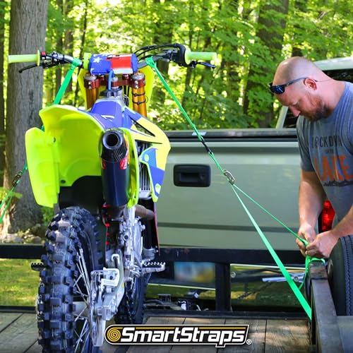 SmartStraps 10-Foot Cambuckle (4pk) 900 lbs Break Strength, 300 lbs Safe Work Load– Tie Down Fragile and Lighter Loads for Transport – Offers More Security Than Rope