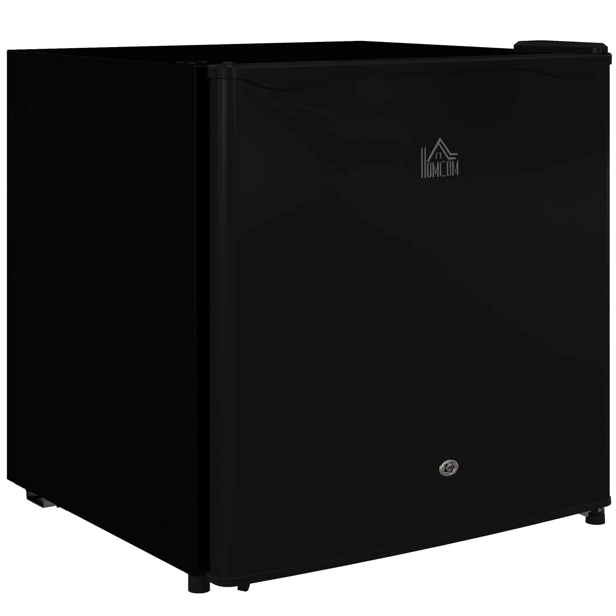HOMCOM 46L Counter Top Fridge Mini Fridge with Chiller Box in Black