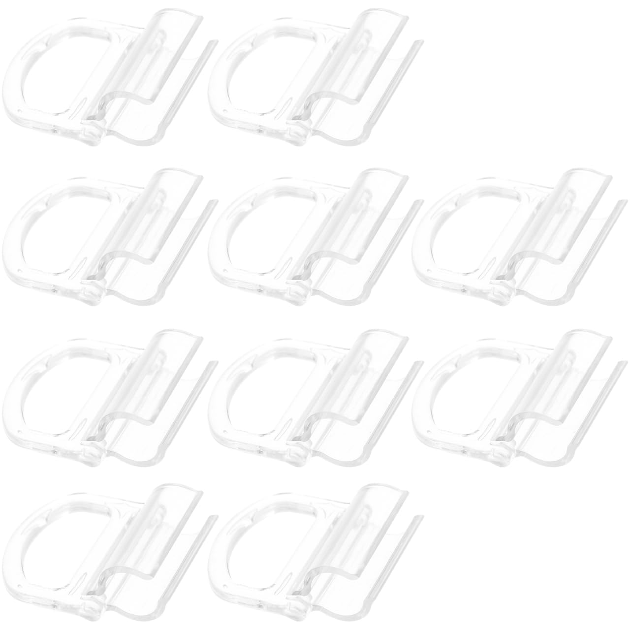 DOITOOL Roller Window Shade Pull Handles Transparent Blinds Pulls Fit 15Mm Rod Replacement Curtains Accessories for Home Window Treatments