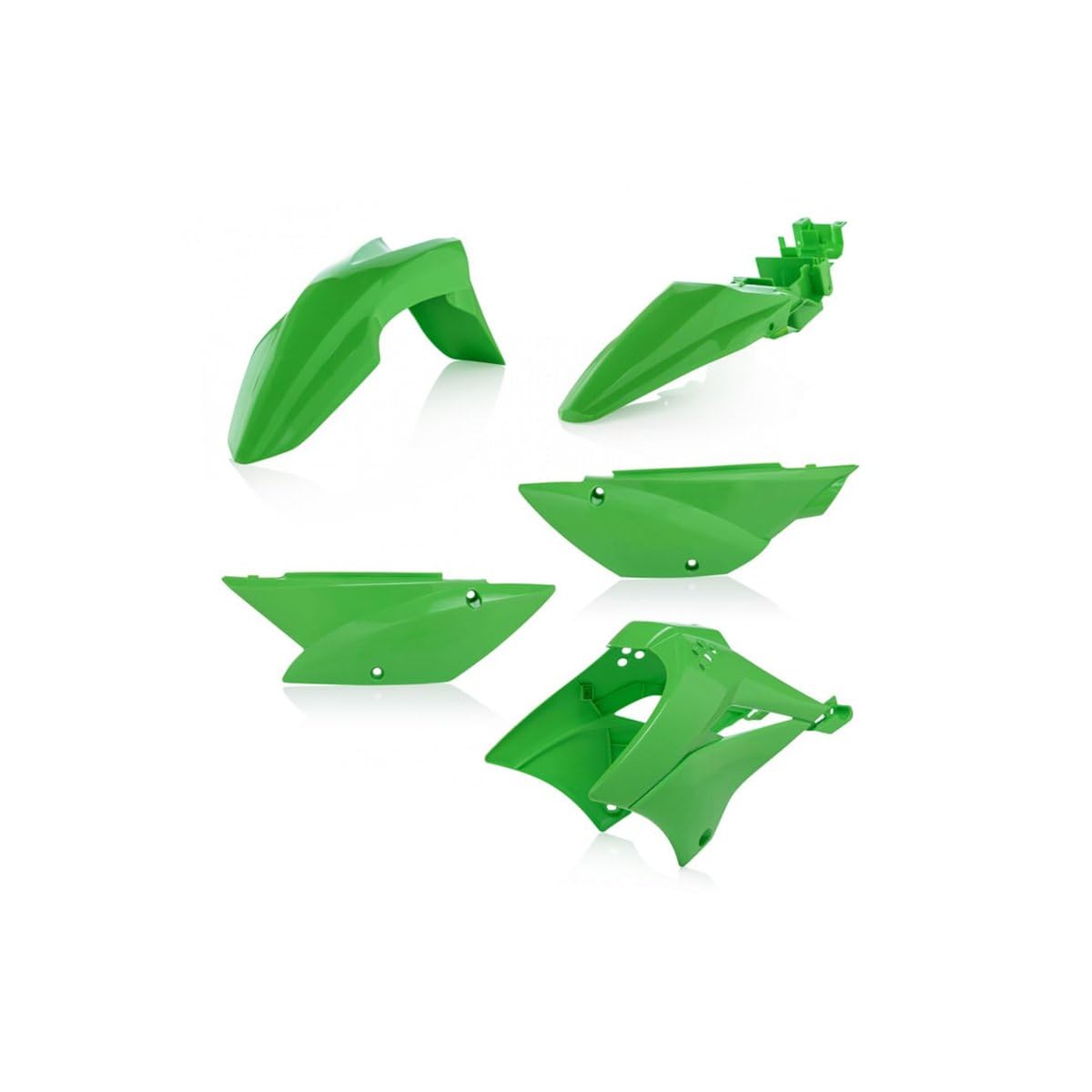 Amazon.com: Acerbis Standard Plastic Kits For Kawasaki - Green
