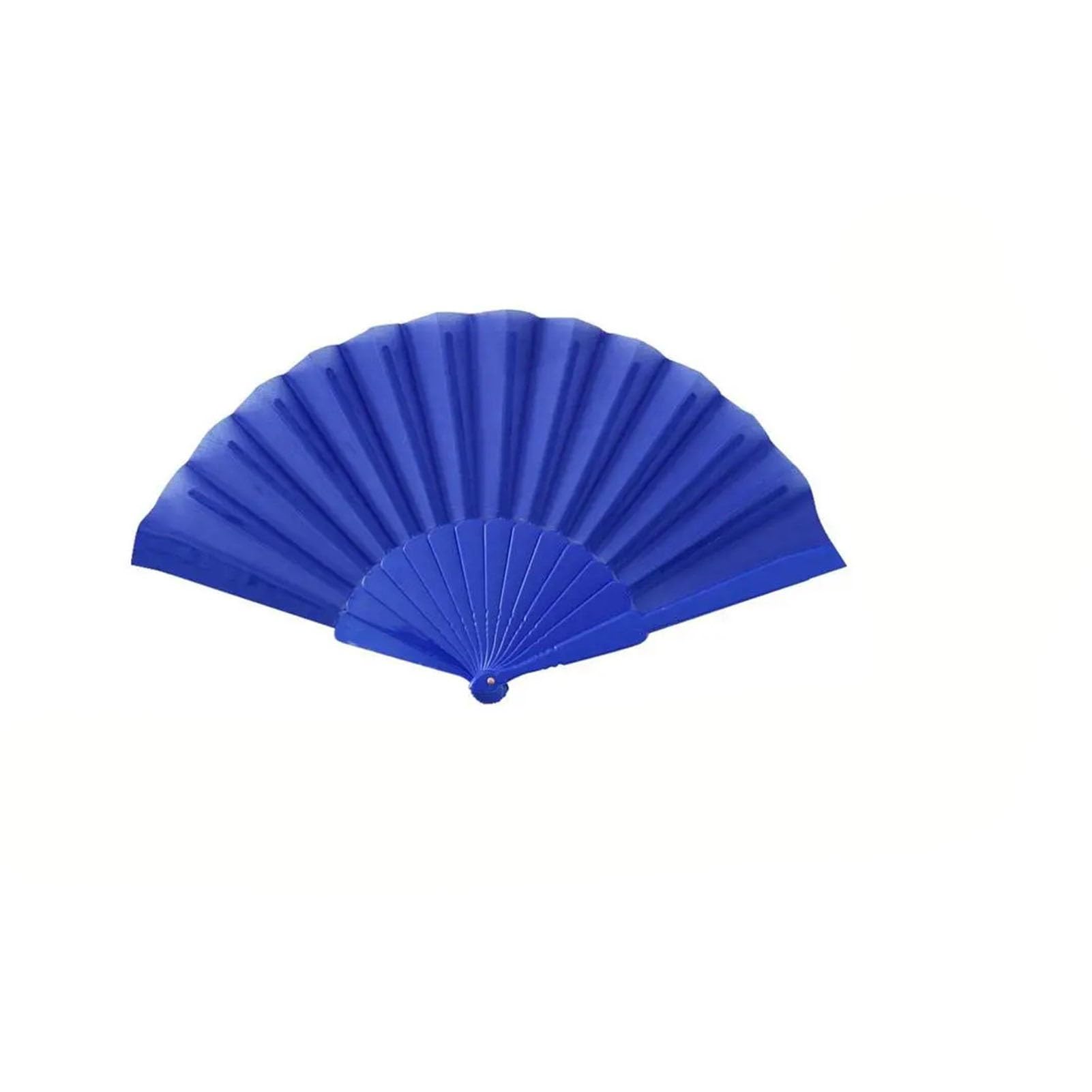 DYMKIE Plastic Bone Dance Fan Tai Chi Fan Kung Fu Performance Hand Folding Stage Wedding Party Decor(Sapphire)