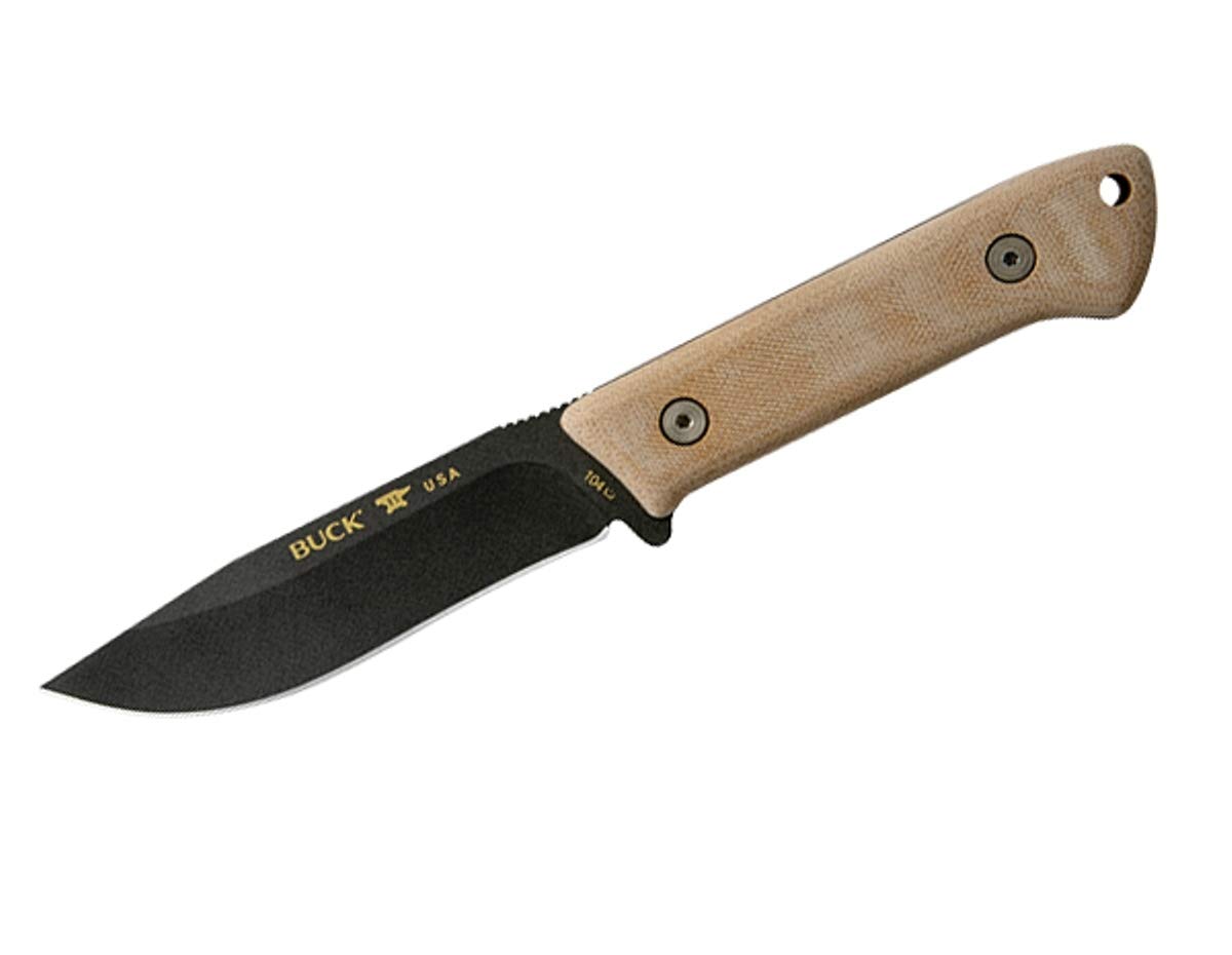 Amazon.co.jp: BUCK キャンプナイフ ブラック #104 : スポーツ＆アウトドア 