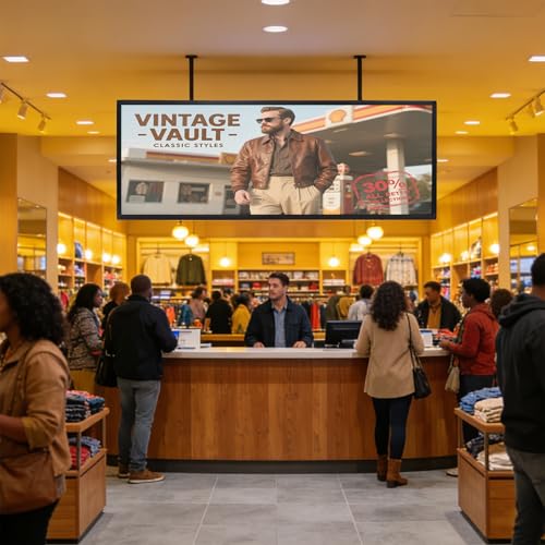 Image of Indoor P2.5 GOB Programmable LED Sign 39''x14'', Full Color LED Digital Sign with WiFi Control,High Resolution and Impact-resistant, Support Custom Text /Image /Video for Business Advertising