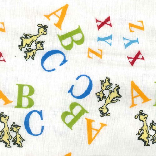 Dr. Seuss ABC Deluxe Flannel Fitted Crib Sheet