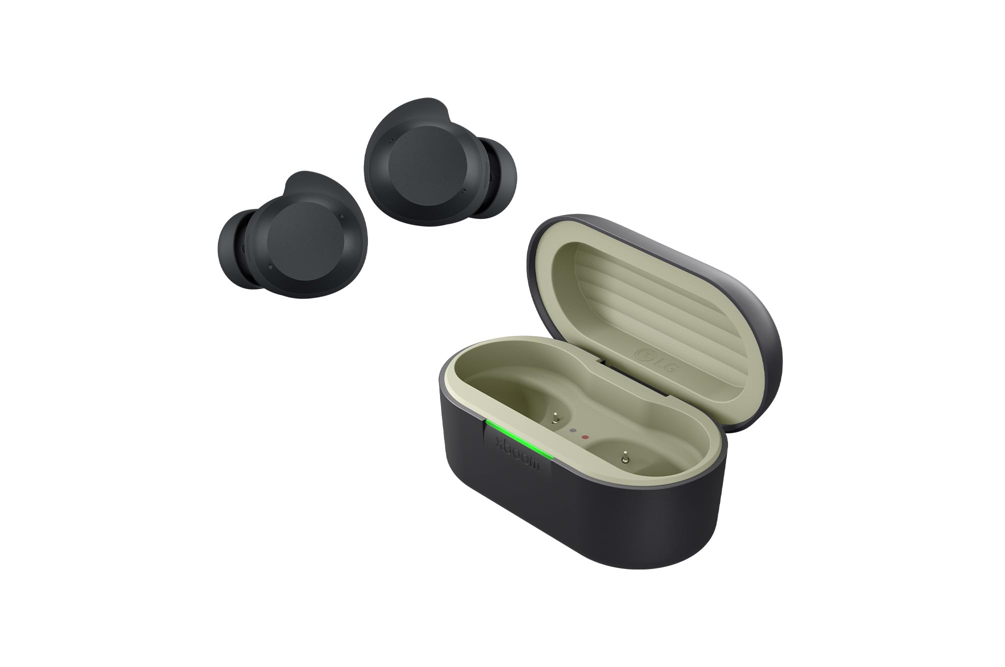 LG,xboom Budslite,In-Ear Bluetooth Kopfhörer,Bluetooth kopfhörer Sport,Flugzeug Kabellose In Ear Bluetooth Kopfhörer Ohrhörer,Noise Cancelling, IPX4-Spritzwasserschutz,Schwarz