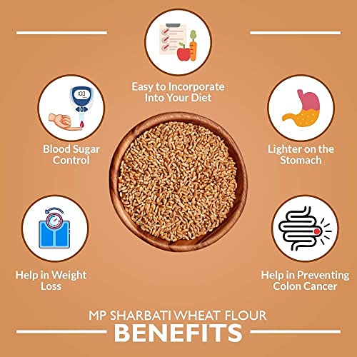 Image of Eywa Seeds & Exports Pvt Ltd Sharbati Wheat Flour (2 Kg) For Eating And Cooking|Pearl Millet Flour|Produce Of India From Organic Farms|By Eywa
