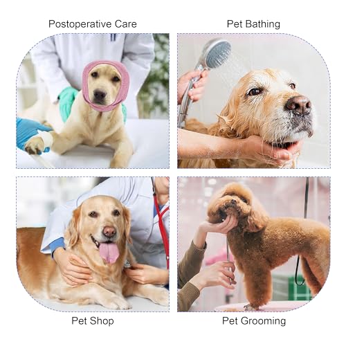 Image of Quiet Ears for Dogs, Rbenxia 1 Piece Dog Ear Cover Hoodies Dog Ear Muffs Headband Noise Ear Protection Warm Winter Ear Scarf (Pink, Medium)