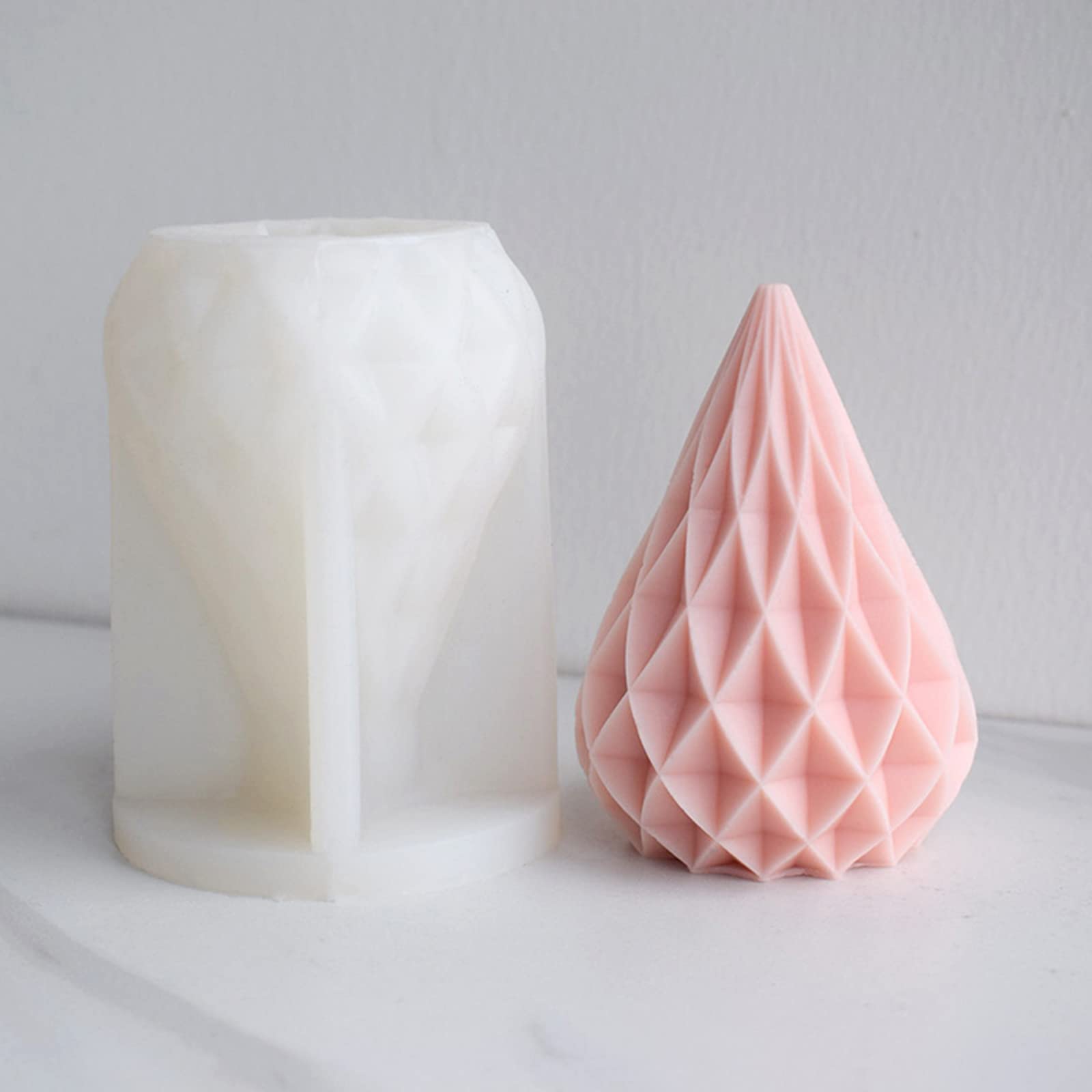 Acquista Stampo per dolci in silicone a forma di teschio grande 3D, stampo per candele, stampo per cubetti di ghiaccio, stampo per gioielli in cristallo per la decorazione della casa in Italia