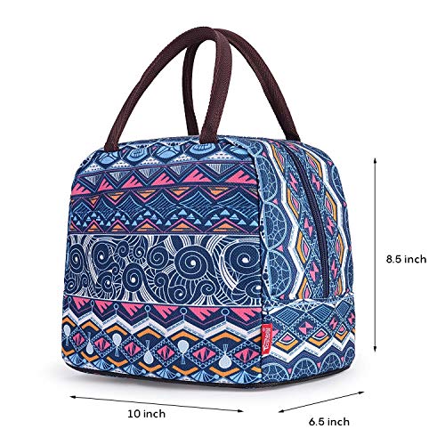 Yookee Home Lightweight Lunch Bags For Women Girls Wide Open Portable Women Lunch Box With Pocket Stylish Lunch Cooler Tote Bag For Adults Kids Work School Outdoor Travel thumb #6