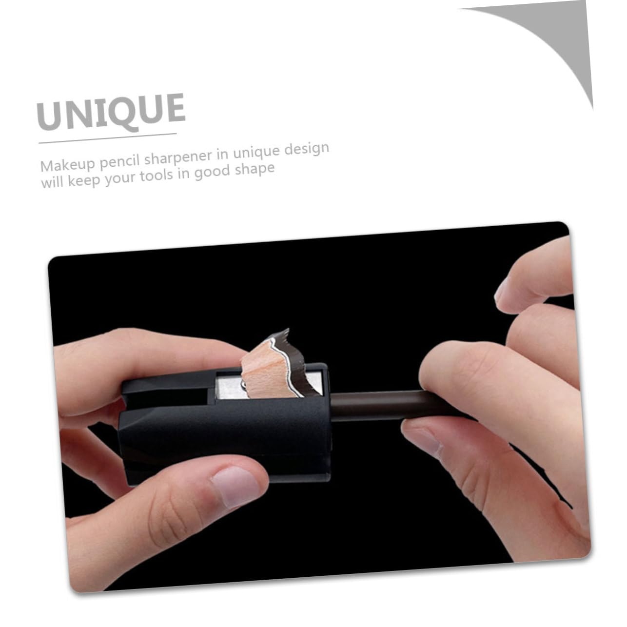 PACKOVE 4pezzi Temperamatite Per Matita Cosmetica Per Sopracciglia Accessorio Per Makeup Design Compatto e Leggero Resistente e Durevole Per Uso Quotidiano e Viaggi