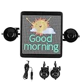 Pantalla LED para coche Emoji Pixoo Pixel Art Marco digital Señal controlada por aplicación Bluetooth interactiva con soporte de montaje Cargador