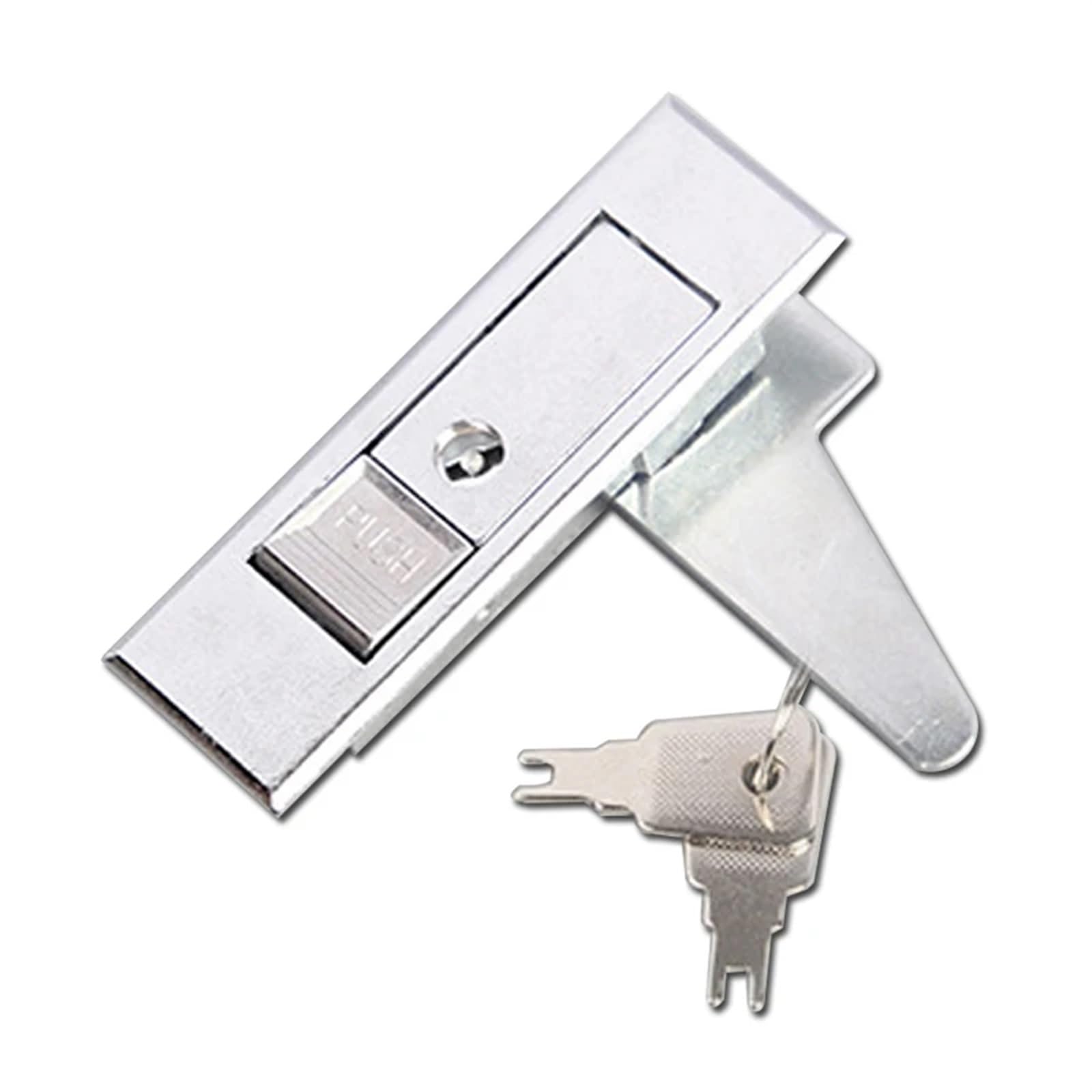 FJSUGAOW 1 Set Zinc Alloy Industrial Cabinet Push Button Plane Mail Box Lock Fire Electrical Box Cabinet Door Cam Lock (Color : Red with Key-Zinc)