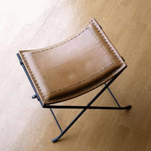 Amazon.co.jp: スツール 本革 椅子 アンティーク おしゃれ レザー