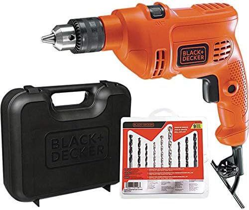 BLACK+DECKER Furadeira de Impacto 10mm, Potência 560W, com Maleta...