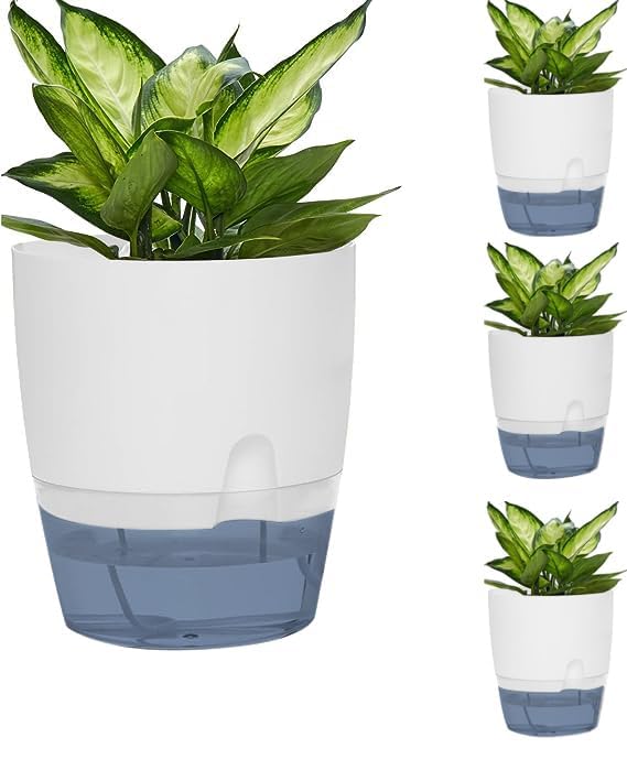 InHydro - Combo of 2 Self-Watering Pots, Durable Plastic Pots, Indoor & Outdoor Use, Home & Office Decor, Plants Not Included, Pot Size: 18 * 15 Cm (Pink) (B0D54JNBSJ) Amazon Price History, Amazon Price Tracker