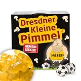 Dresden Fanartikel KLEINE PIMMEL | Gemein leckere Fruchtgummi für Dresden Fans, inklusive Messlatte zum Lachen & Vergleichen | Männer Geschenke witzige Überraschung Geburtstag Freund Kollege