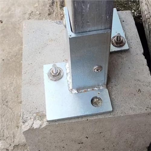 Anclajes de base de poste ajustables de acero resistente para pérgolas de madera Pack de 14 8