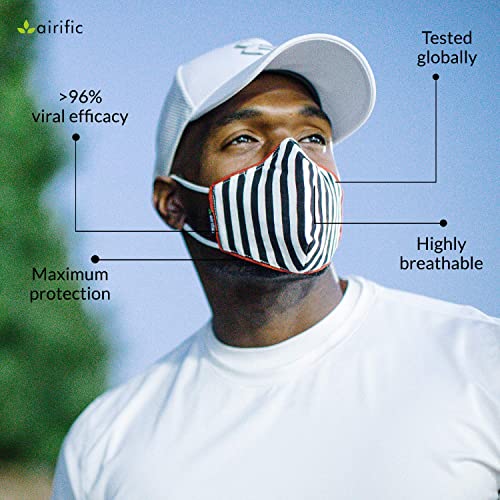 Image of airific by NIRVANA BEING 2.0 N95, FFP2 Washable and Reusable Mask for Adults | Anti Pollution Mask | Tested at International Labs Nano Technology Filter