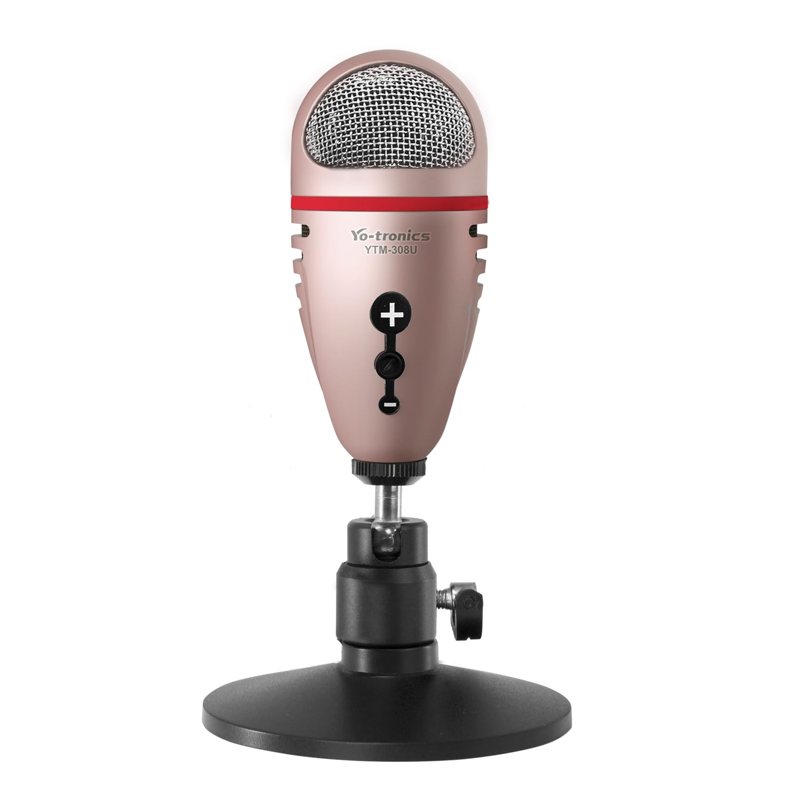 Y YO-TRONICSUSB Microphone with Desktop Base, Pink