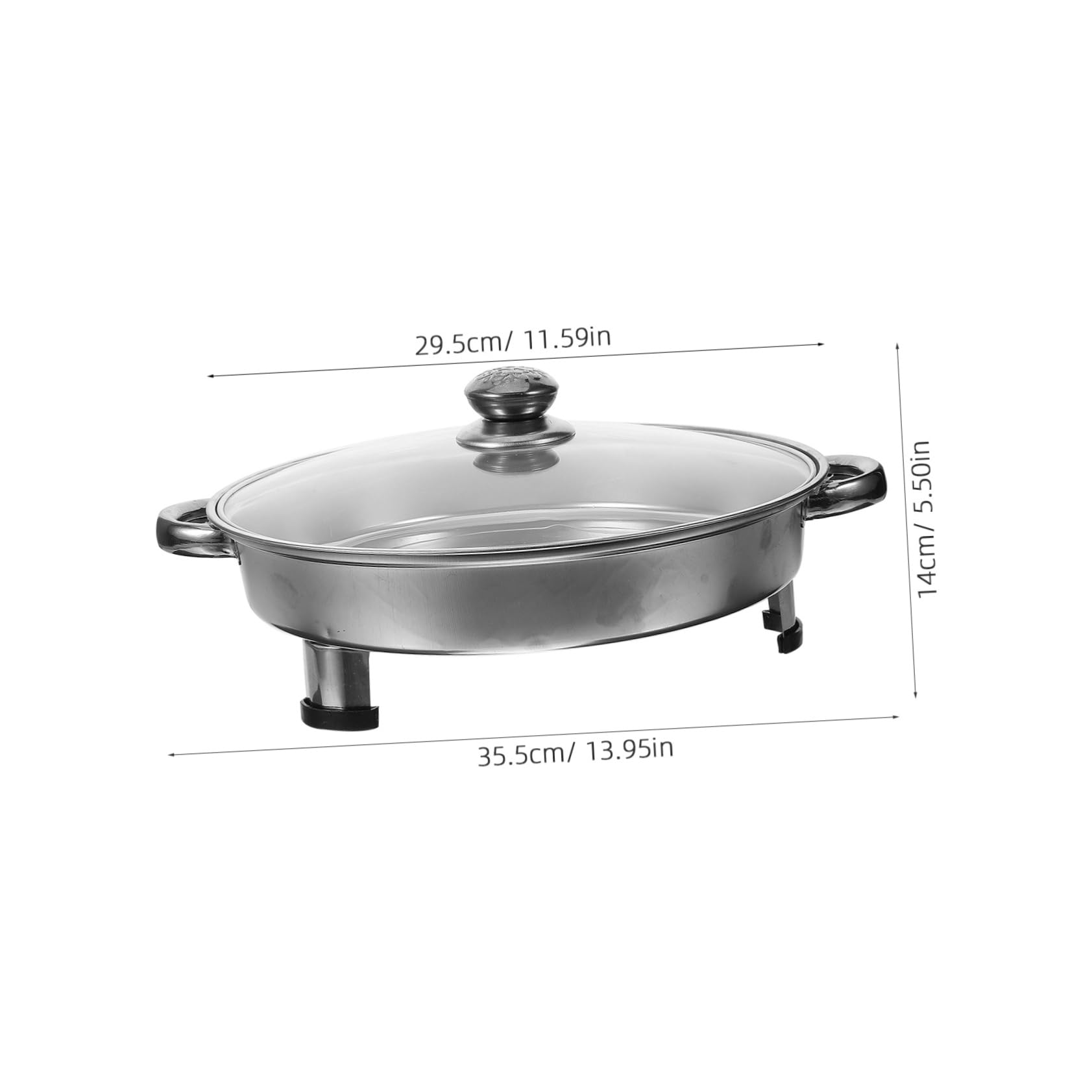 ABOOFAN Stainless Steel Griddle Plate for Grilling Fish and Lobsters Rectangular Induction Cooker Tray Food Tray for Outdoor Bbq and Kitchen Use