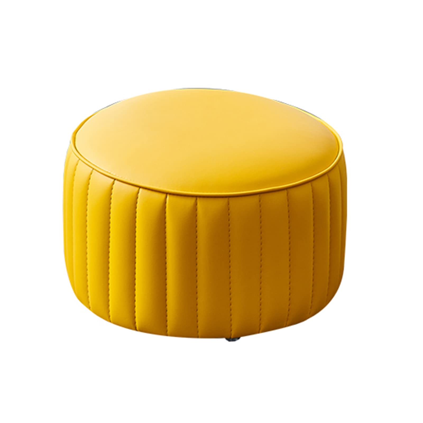 Pouf moderne multifonctionnel rond en cuir pour sublimer votre chambre
