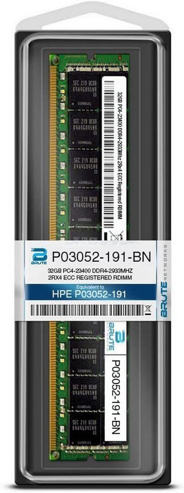 P03052-191-BN - 32GB DDR4-2933MHz 2Rx4 ECC Registered RDIMM (Compatible with OEM PN# P03052-191)
