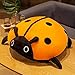 WPYLY Creativo Morbido Sette Stelle Coccinella Bambola Peluche Bambola Scarabeo Insetto Cuscino Bambola di pezza Regalo di Compleanno Femmina 60 cm Arancione