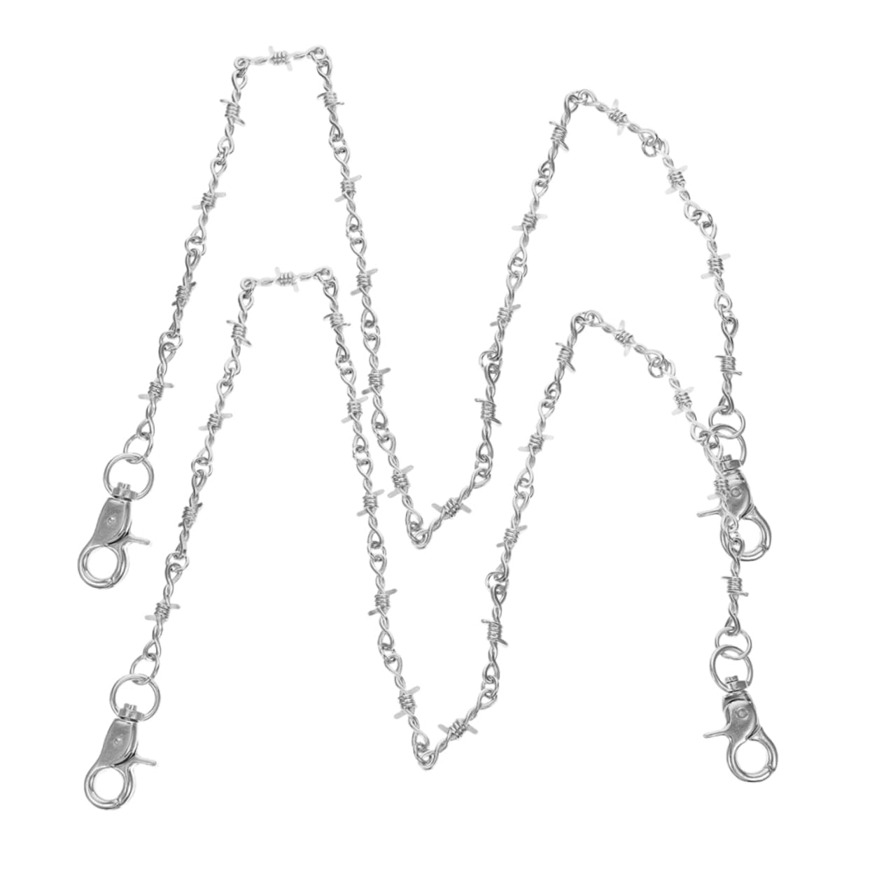 Holibanna 2pcs Trousers Chains for Style Wallet Chains for Men Women for Punk Fashion Accessories Secure Clasp Design