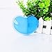Silicone Gel Keyboard Wrist Rest Mouse Pad Wrist Support Cool Hand Pillow Cushion, Ergonomic, Heart-shaped Translucence (1pcs Blue Pad)