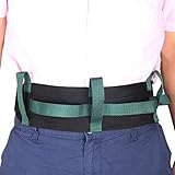 GUOER Transfer Walking Gait Belt with 4 Vertical Handles 3 Transverse Handles Gait Belt One Size Multi-Color (Color 011)