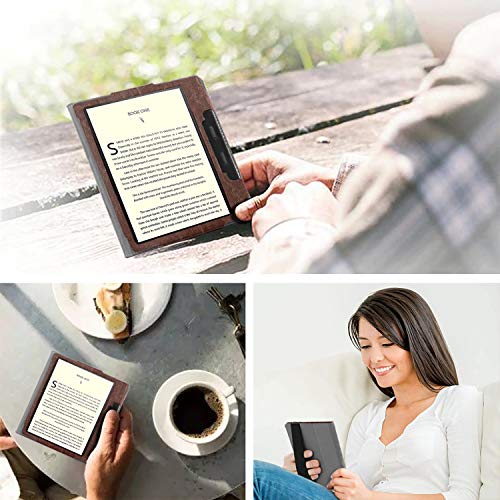 Fintie Folio Case for All-new Kindle Oasis (10th Generation, 2019 Release and 9th Generation, 2017 Release) - Premium PU Leather Slim Fit Cover with Auto Wake Sleep, Vintage Brown