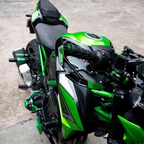 Protège-levier de frein et d'embrayage moto bleu REOKIP anti-chute guidon Z900