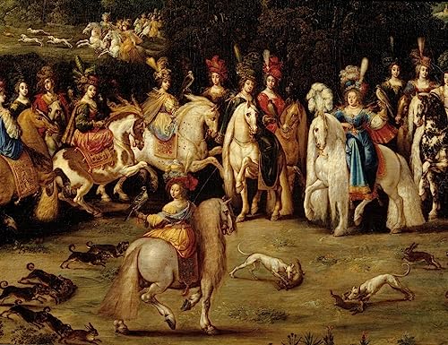 Lienzo de los cuatro elementos de Claude Deruet para decorar un dormitorio elegante de 60x90cm 1