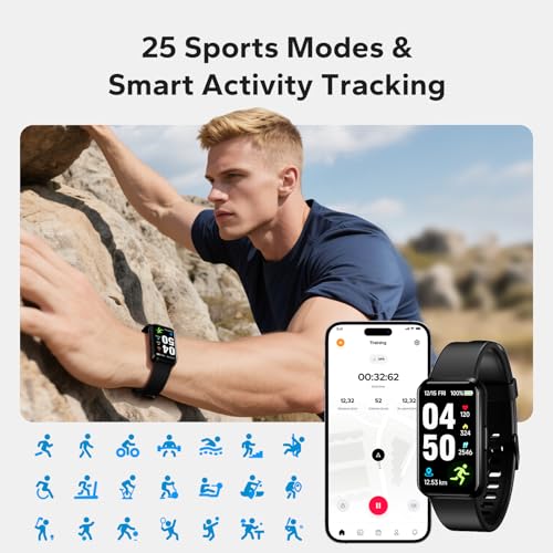 pixtlcoe Fitness Smart Trackers with 24/7 Health Monitoring,Heart Rate Sleep Blood Oxygen Monitor/Calorie Steps Counter Pedometer Activity Tracker/Smart Notifications for Men Women - Image 5